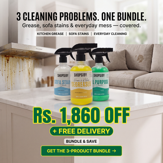 All Purpose Cleaner + Sofa Stains Cleaner + Home & Kitchen Degreaser